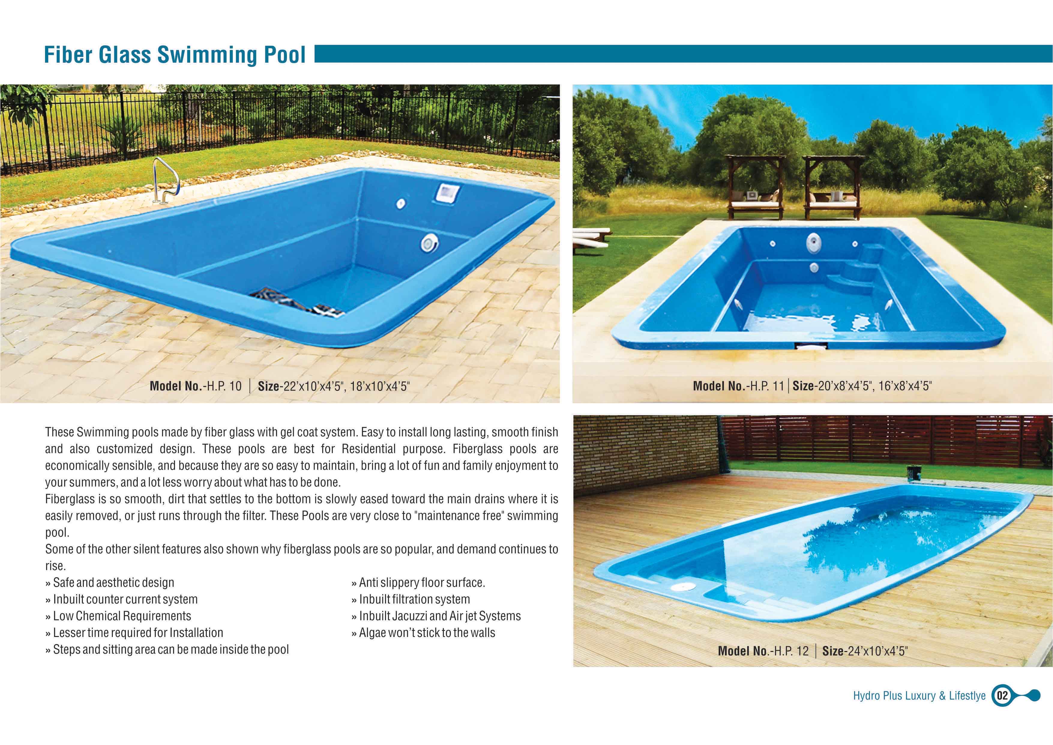 Fiber glass swimming pool manufacturer in Delhi